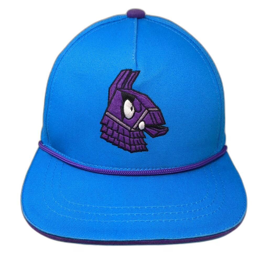 Fortnite 5 Panel Blue OSFM Loot Llama Rope Snapback Video Game Embroidered hat